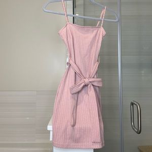 Slim Fit Mini Dress, Small, Light pink